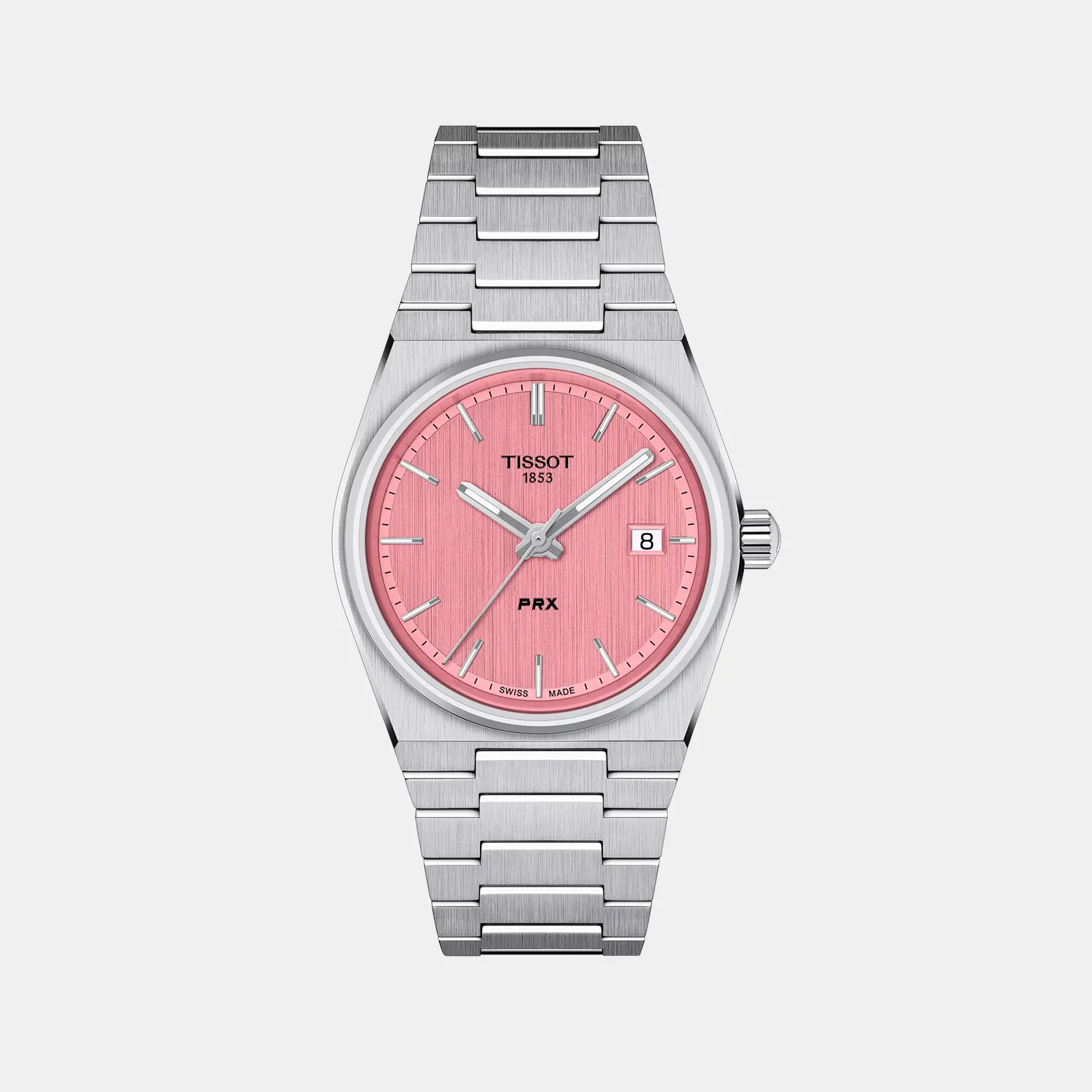 T-Classic Unisex Analog Pink Dial Quartz Stainless Steel Watch T1372101133100 budget    watches    watches classic