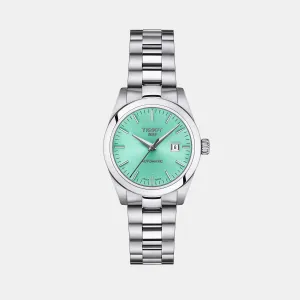 T-My Lady Women Analog Light Green Dial Automatic Stainless Steel Watch T1320071109100 budget    watches    watches classic