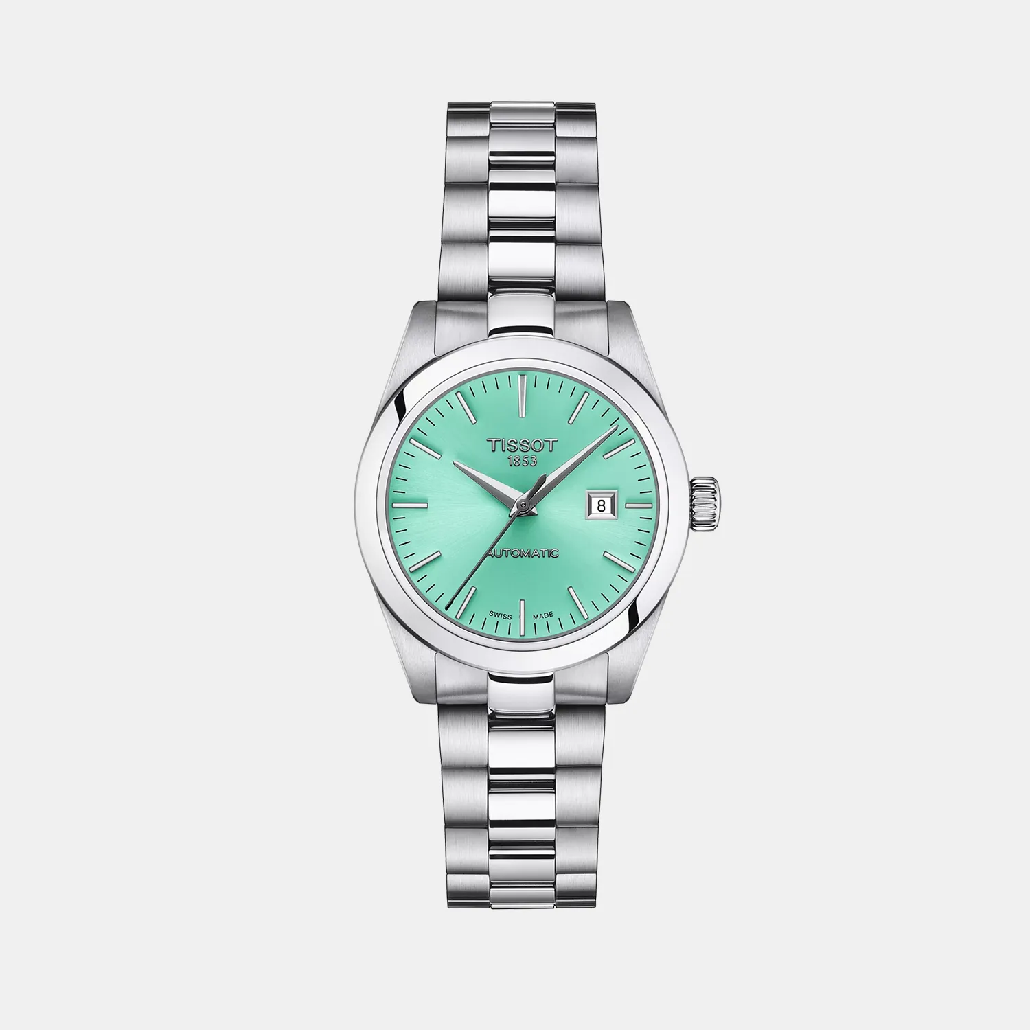 T-My Lady Women Analog Light Green Dial Automatic Stainless Steel Watch T1320071109100 budget    watches    watches classic