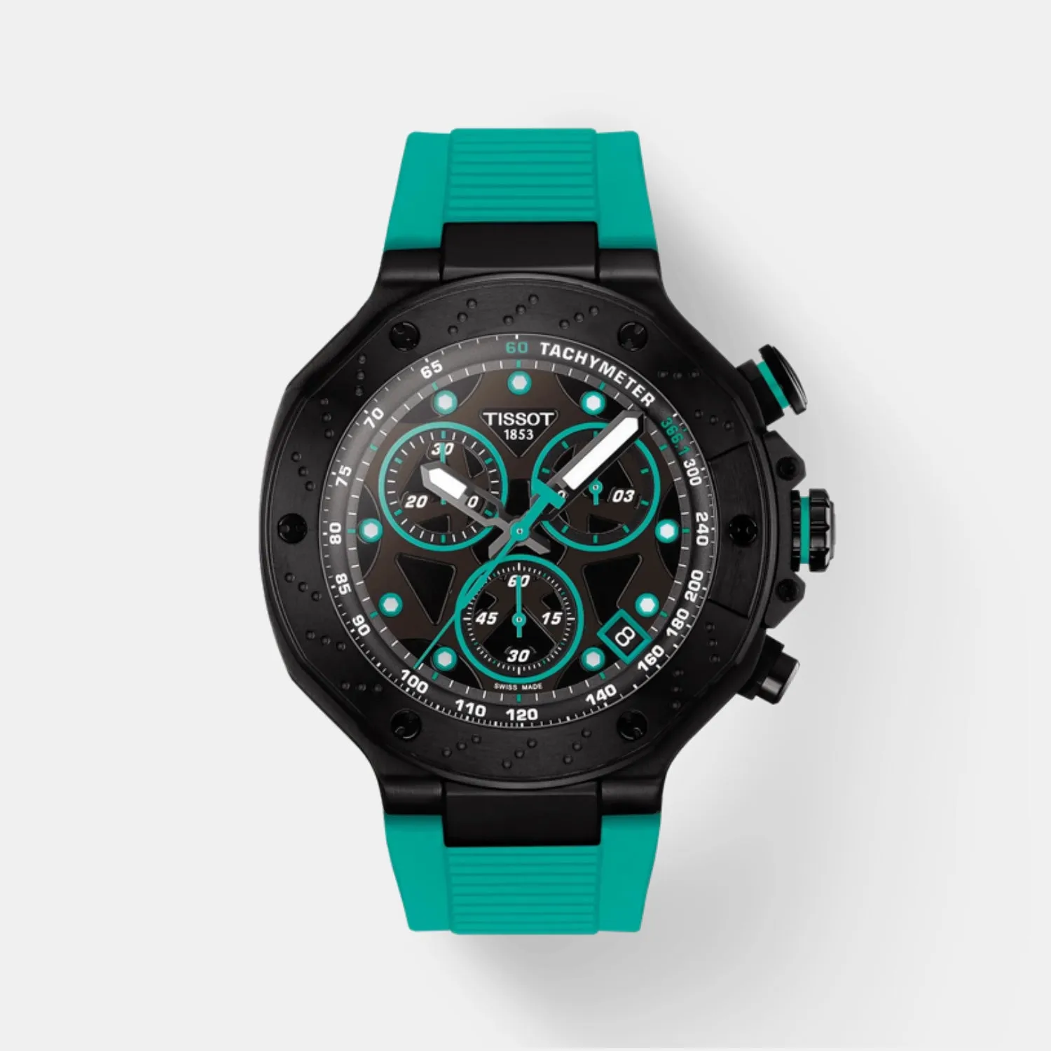 T-Race Men Quartz Black Dial Chronograph Stainless Steel Watch T1414173705101 budget    watches    watches classic