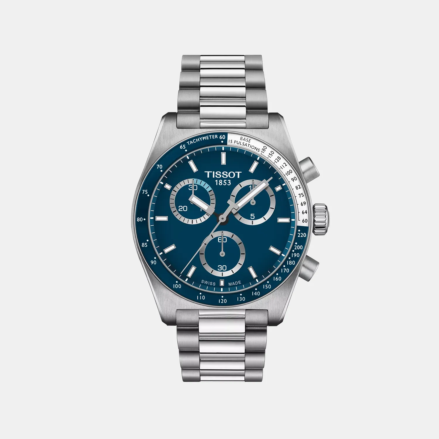 T-Sport Men Chronograph Blue Dial Quartz Stainless Steel Watch T1494171104100 budget    watches    watches classic
