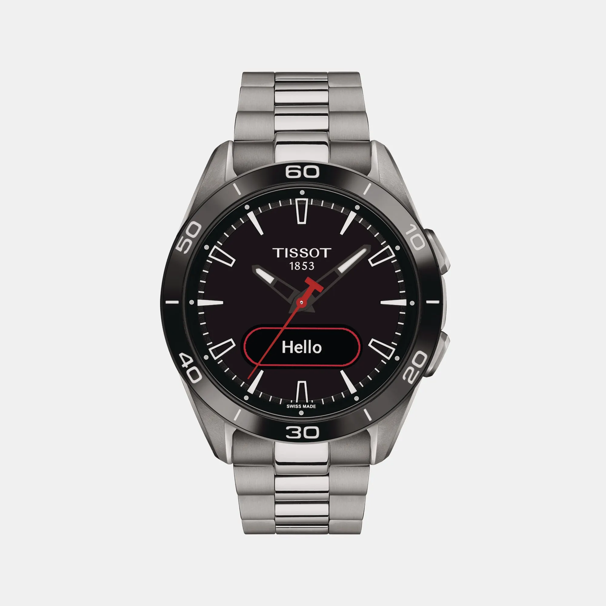 T-Touch Connect Sport Unisex Black Dial Analog Titanium Watch T1534204405100 budget    watches    watches classic
