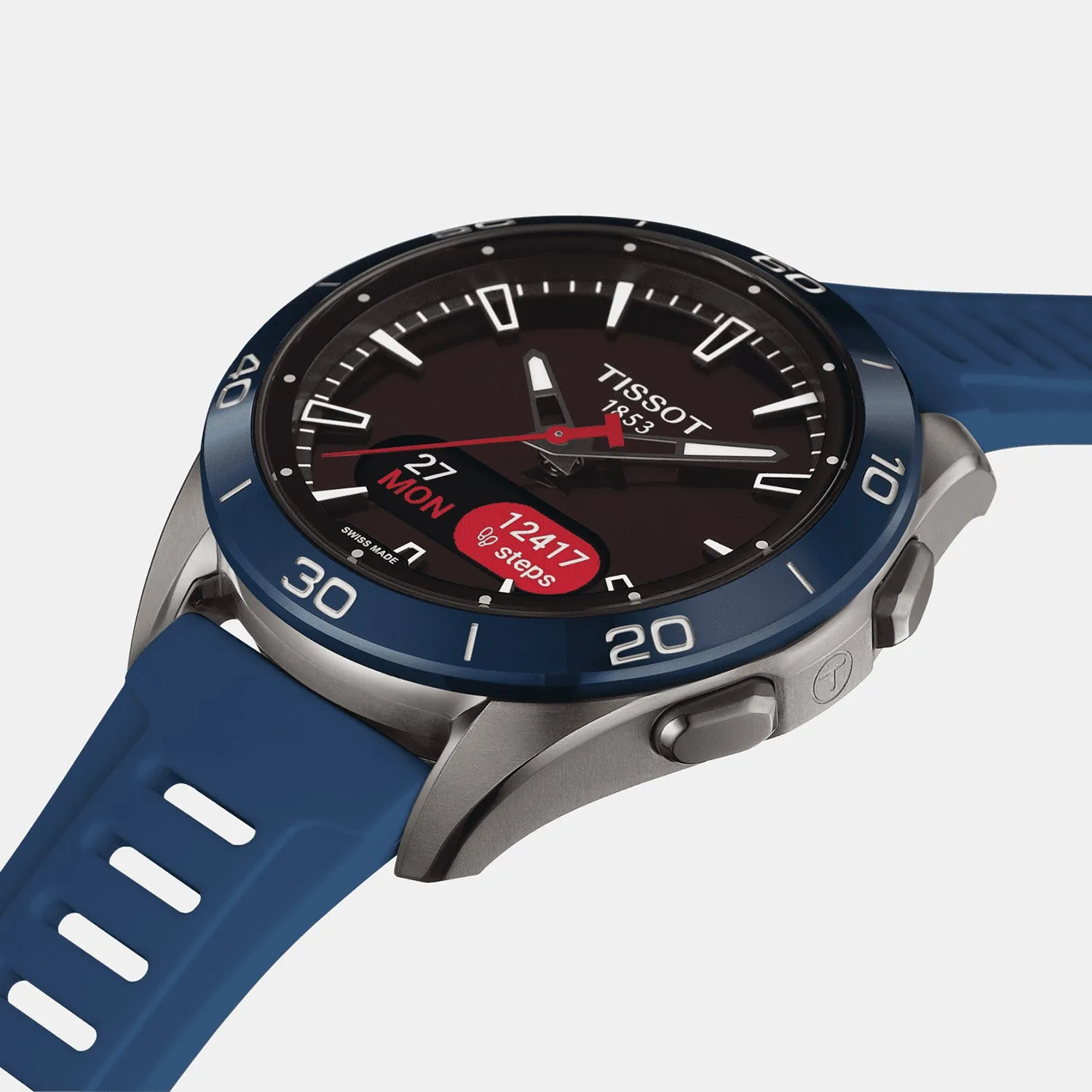 T-Touch Connect Sport Unisex Blue Analog Silicone Watch T1534204705101