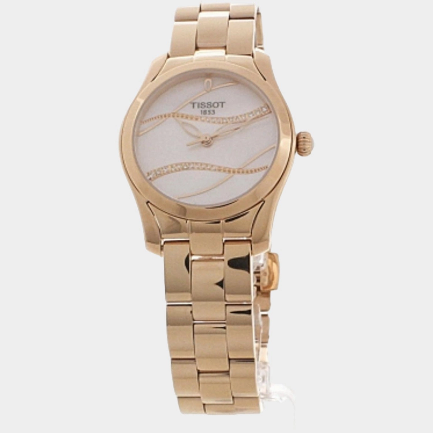 T-Wave Women Analog Stainless Steel Watch T1122103311100