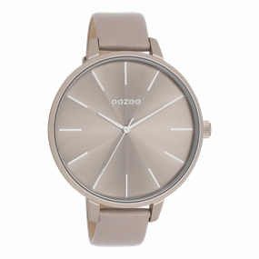 Taupe OOZOO watch with leather strap - C11347,seiko watches,couple watches,watches designer,watches discount,women watches,best women watches,high end women's watches,high quality women's watches