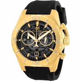 Technomarine Men's Watch - Reef Shark Chrono Black and Transparent Dial | TM-519008 men's watches best men's watches under $500 affordable men's watches men watches classic