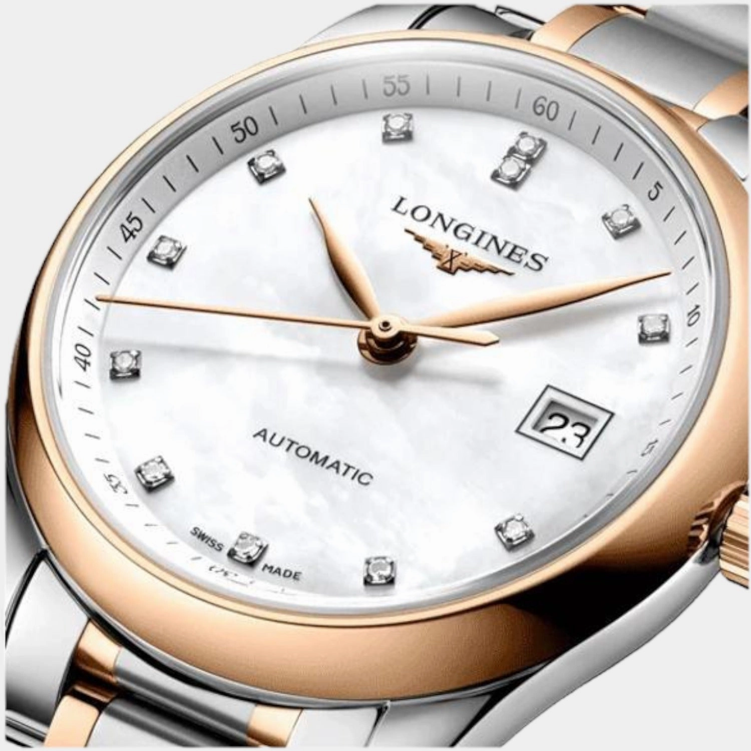 The Longines Master Women Analog Stainless Steel Watch L22575897
