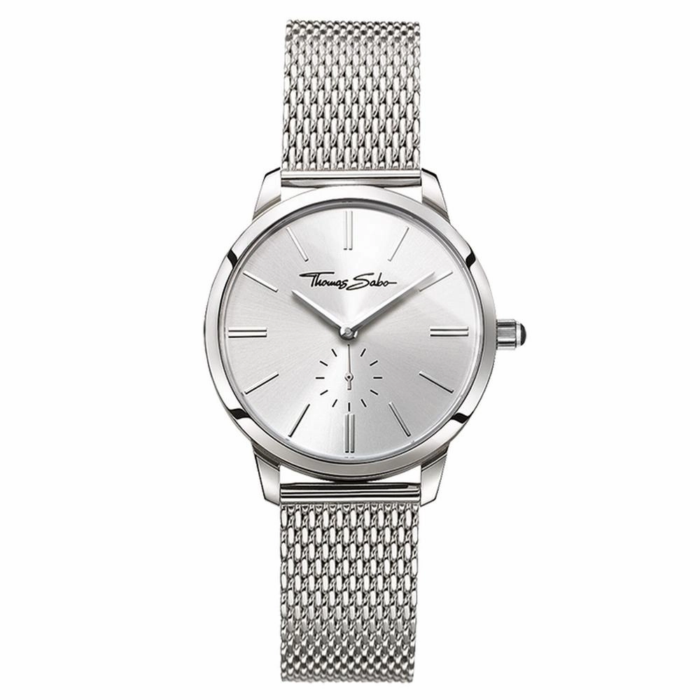 Thomas Sabo Glam Steel Mesh Silver Dial Womens Watch 