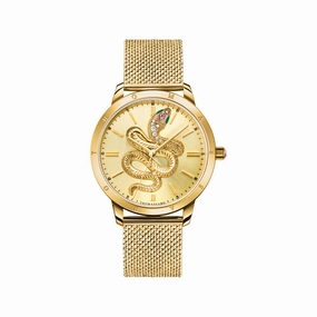 Thomas Sabo Women's watch snake in 3D optics gold 