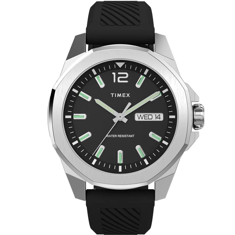 Timex Essex Avenue Black Silicone Strap Mens Watch TW2W42900 cheap digital watch best digital watch for men