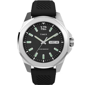 Timex Essex Avenue Black Silicone Strap Mens Watch TW2W42900 cheap digital watch best digital watch for men