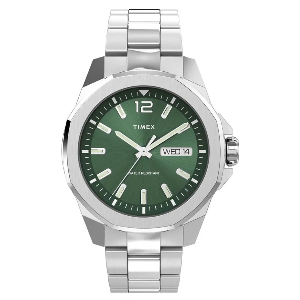 Timex Essex Avenue Green Dial Mens Watch TW2W13900 cheap digital watch best digital watch for men
