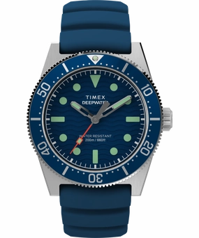 Timex Deepwater Reef 200M 41mm Blue Rubber Strap Watch TW2W74600,quartz watch, quartz watches for men, quartz watches for women, best quartz watch, minimalist quartz watch, luxury quartz watch, waterproof quartz watch,analog quartz watch, digital quartz wa