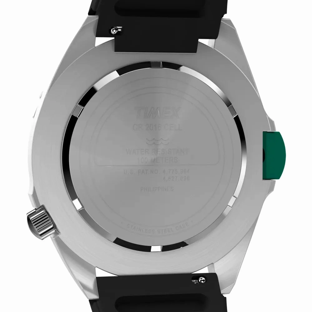 Timex Lab 1995 Intrepid Reissue Black Rubber Band Indiglo TW2Y05800