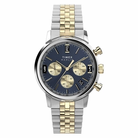 Timex Marlin Chronograph Two-Tone 40mm Stainless Steel Watch TW2W60200 