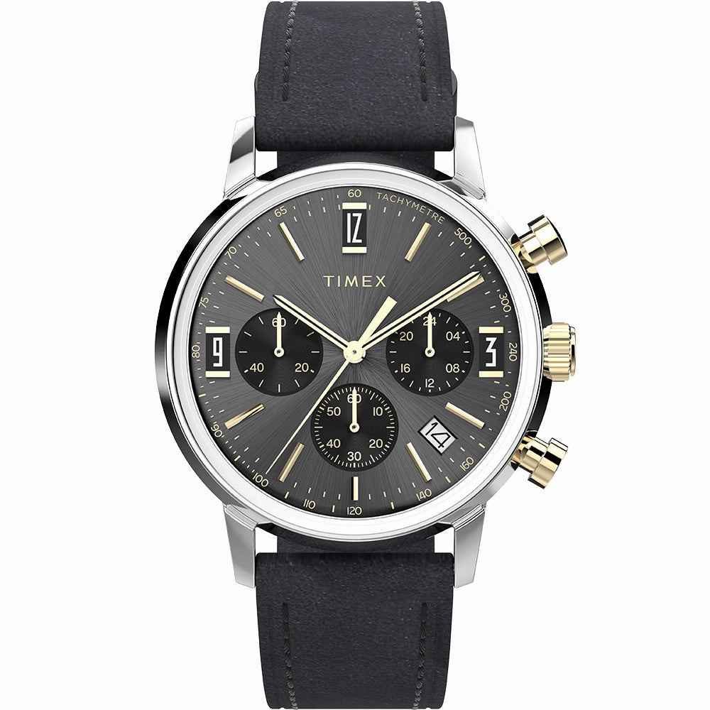 Timex Marlin TW2W51500 Affordable Leather Watch Leather Watch Discount
