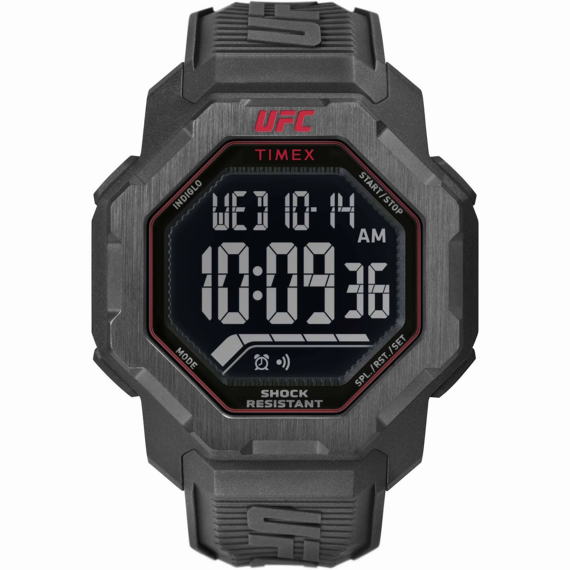 Timex Men's Digital Watch - UFC Strength Black Polyurethane Strap | TW2V88100 men's watches best men's watches under $500 affordable men's watches men watches classic