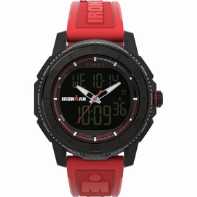 Timex Men's Watch - Ironman Adrenaline Black Analog-Digital Dial Red Strap | TW2W53700 Luxury Quartz Watch Quartz Watch Sale