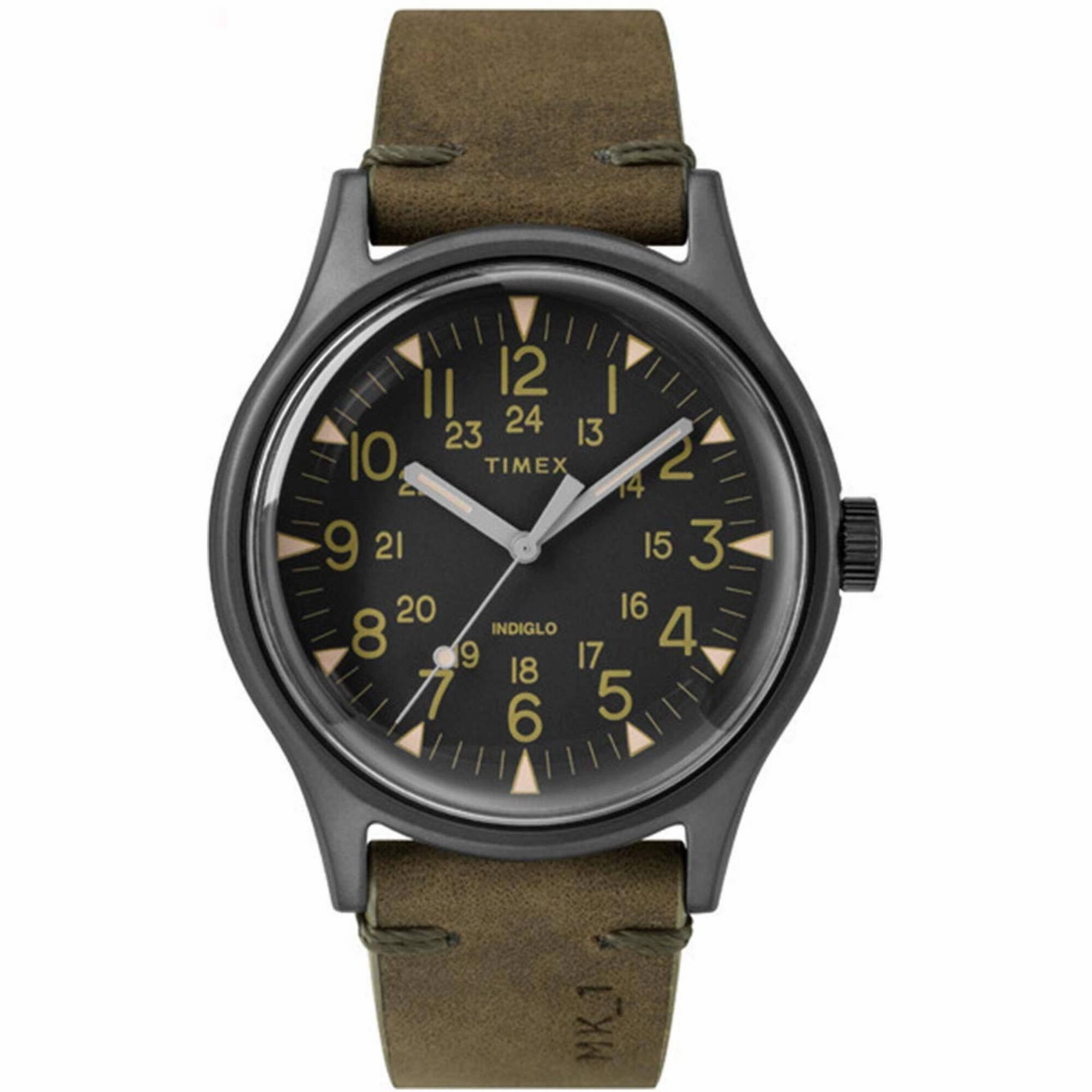 Timex Men's Watch - MK1 Quartz Gunmetal Stainless Steel Case Brown Strap | TW2R97000 Luxury Quartz Watch Quartz Watch Sale