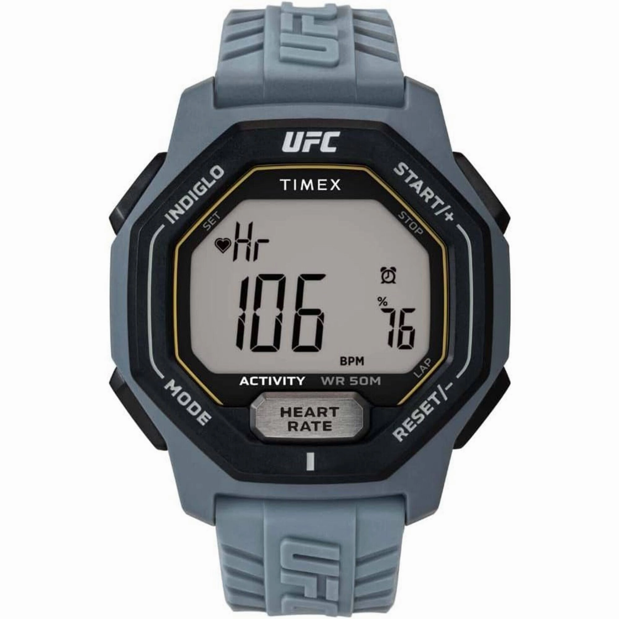 Timex Men's Watch - UFC Spark Heart Rate Grey Digital Dial Resin Strap | TW2V83900 Luxury Quartz Watch Quartz Watch Sale