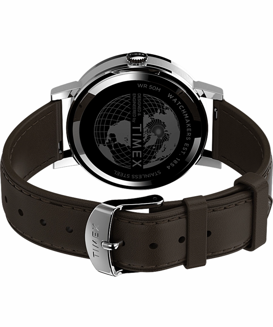 Timex Midtown 38mm Brown Leather Band Watch TW2V36500