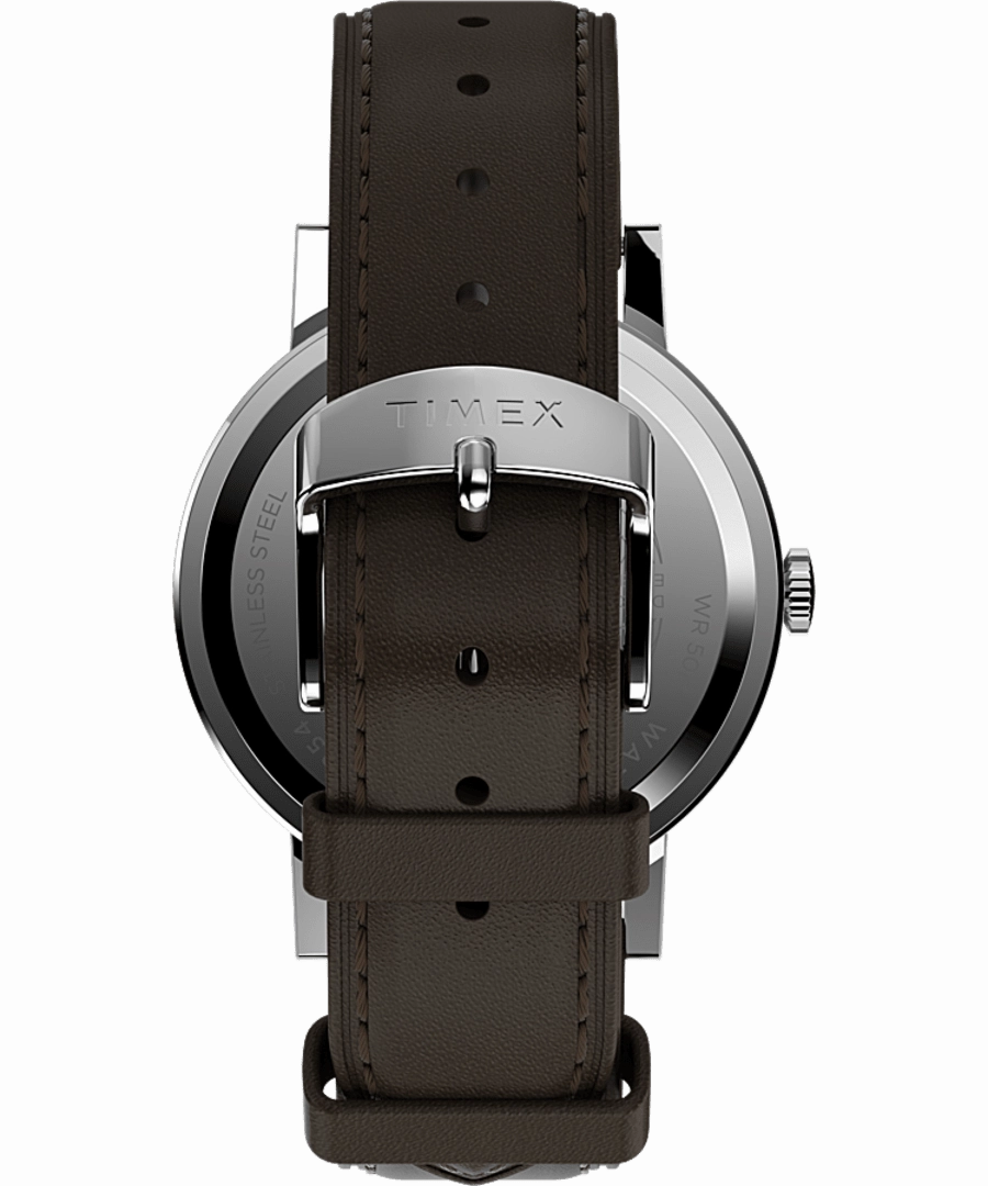 Timex Midtown 38mm Brown Leather Band Watch TW2V36500