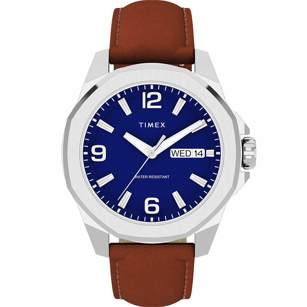 Timex TW2W92800 Essex Ave Affordable Leather Watch Leather Watch Discount