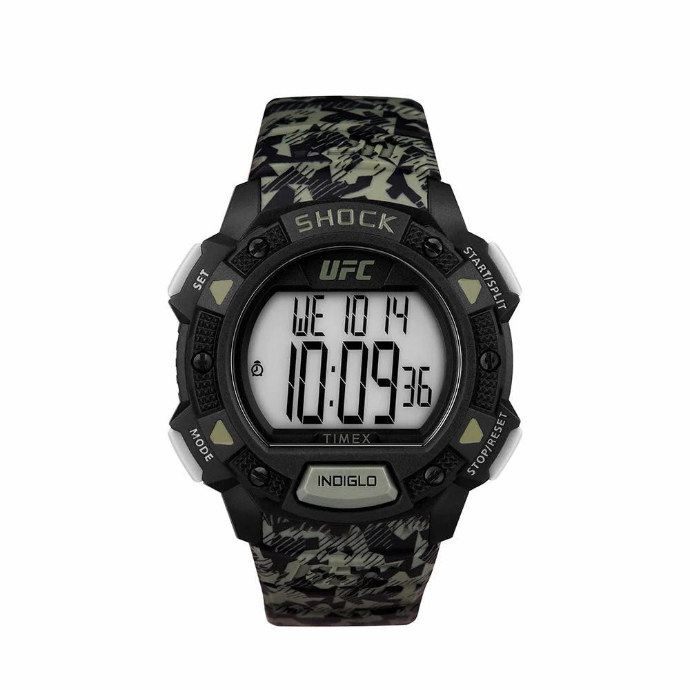 Timex UFC Core Shock 45mm Resin Strap Watch TW4B27500 