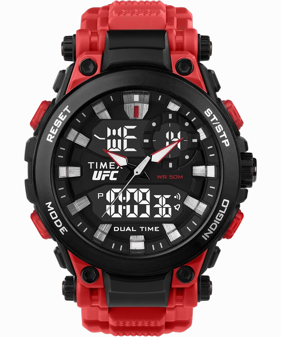 Timex UFC Impact 50mm Resin Strap Watch TW5M53000 