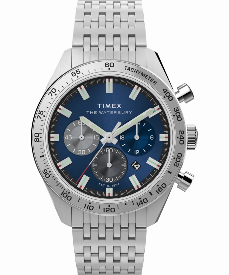 Timex Waterbury Chronograph Stainless Steel Watch TW2Y18500,quartz watch, quartz watches for men, quartz watches for women, best quartz watch, minimalist quartz watch, luxury quartz watch, waterproof quartz watch,analog quartz watch, digital quartz watch,a