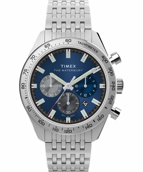Timex Waterbury Chronograph Stainless Steel Watch TW2Y18500,quartz watch, quartz watches for men, quartz watches for women, best quartz watch, minimalist quartz watch, luxury quartz watch, waterproof quartz watch,analog quartz watch, digital quartz watch,a