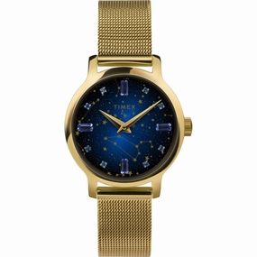 Timex Women's Watch - Transcend Celestial Yellow Steel Mesh Bracelet | TW2V51900 Luxury Quartz Watch Quartz Watch Sale
