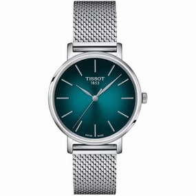 Tissot Men's Watch - Everytime Green Dial Stainless Steel Bracelet | T1432101109100 Luxury Quartz Watch Quartz Watch Sale