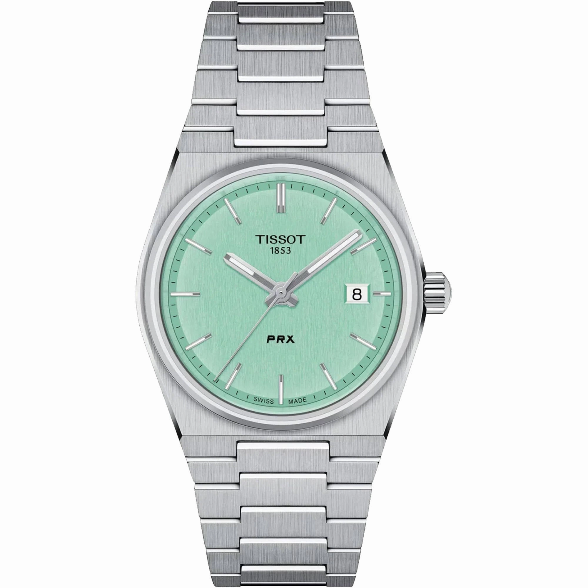Tissot Men's Watch - T-Classic PRX Light Green Dial Steel Bracelet | T1372101109100 