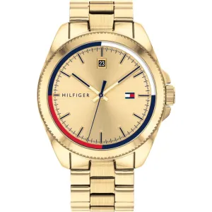 Tommy Hilfiger Yellow Gold Plated Mens Watch 1791686 cheap digital watch best digital watch for men