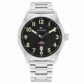 Tommy Hilfiger Black Dial Stainless Steel Mens Watch 1710594 
