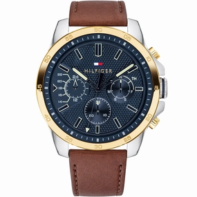 Tommy Hilfiger Decker 1791561 Affordable Leather Watch Leather Watch Discount