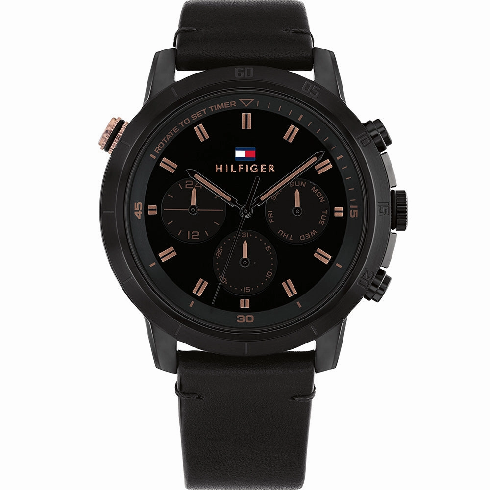 Tommy Hilfiger Troy 1792110 Multi-Function Affordable Leather Watch Leather Watch Discount