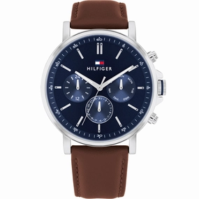 Tommy Hilfiger Tyson 1710585 Multi-Function Affordable Leather Watch Leather Watch Discount
