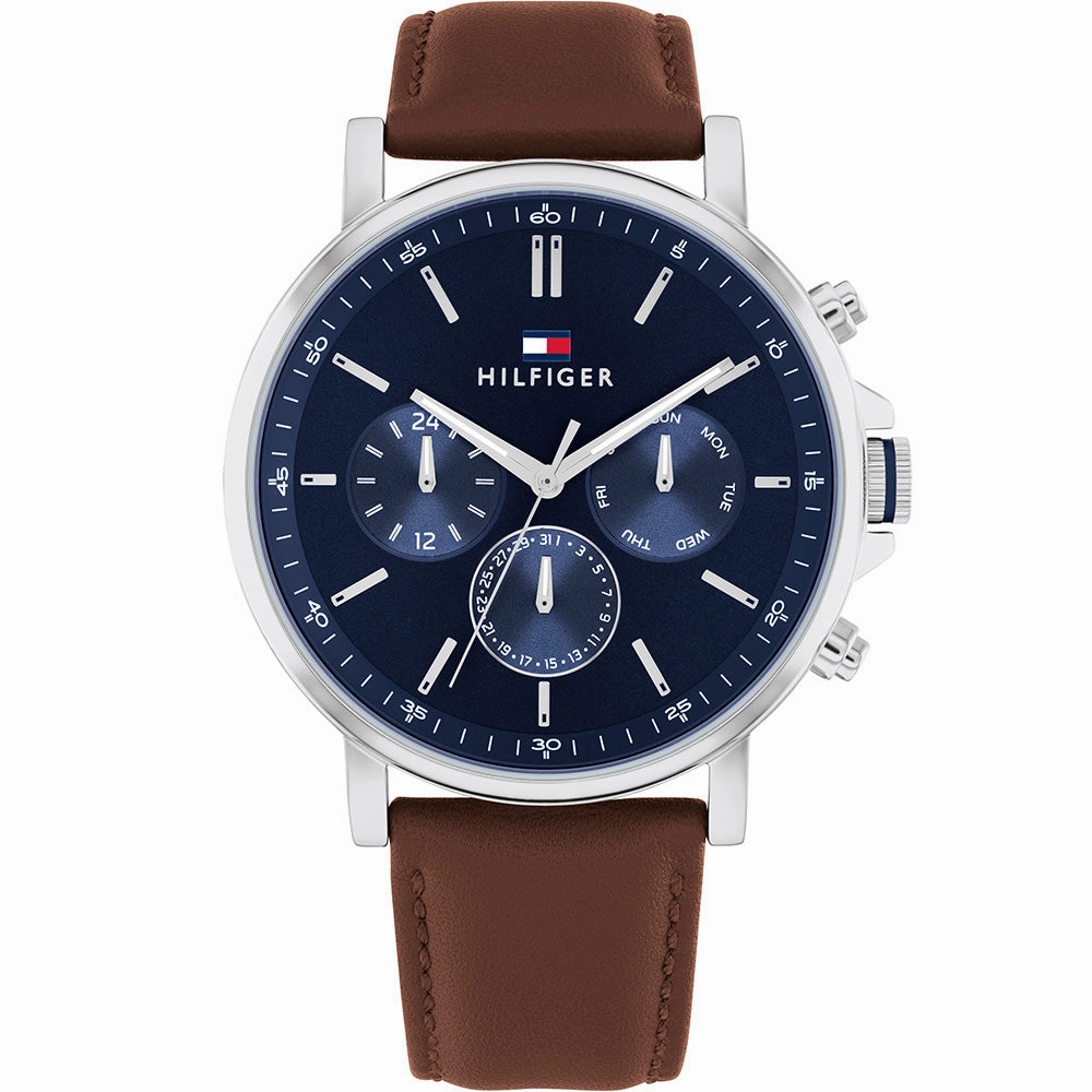 Tommy Hilfiger Tyson 1710585 Multi-Function Affordable Leather Watch Leather Watch Discount