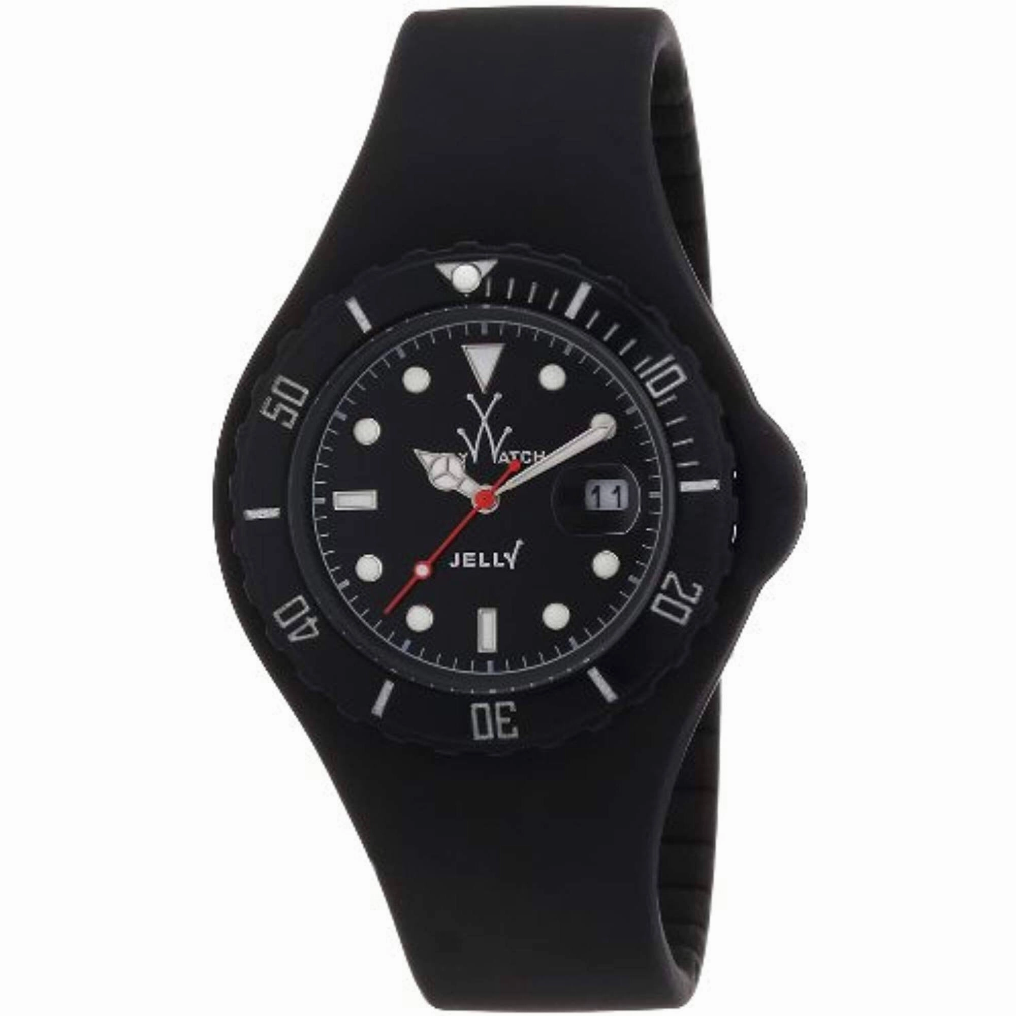 Toy Watch - Men's Watch - Jelly Quartz Black Dial Rubber Strap | JY02BK Luxury Quartz Watch Quartz Watch Sale