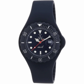 Toy Watch - Men's Watch - Jelly Quartz Blue Stainless Steel Case Rubber Strap | JY19DB 