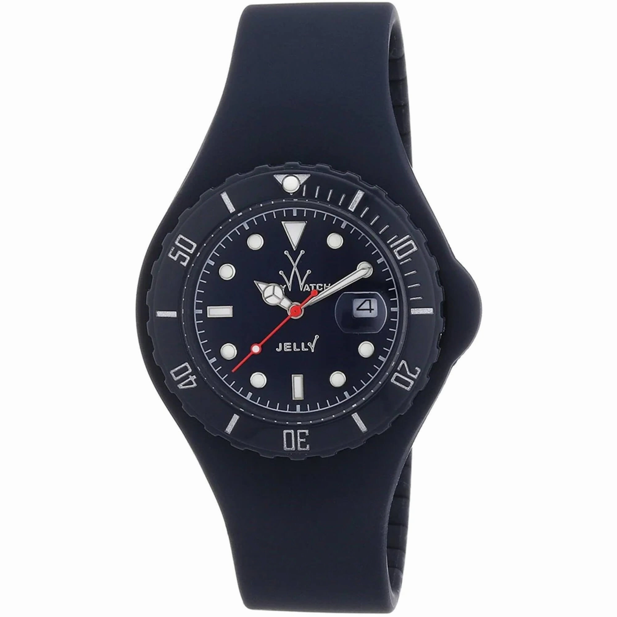 Toy Watch - Men's Watch - Jelly Quartz Blue Stainless Steel Case Rubber Strap | JY19DB 