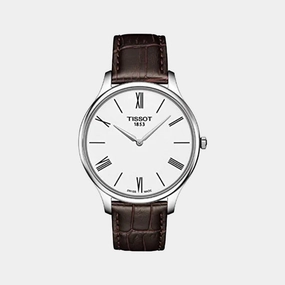 Tradition Men Analog Leather Watch T0634091601800 budget    watches    watches classic