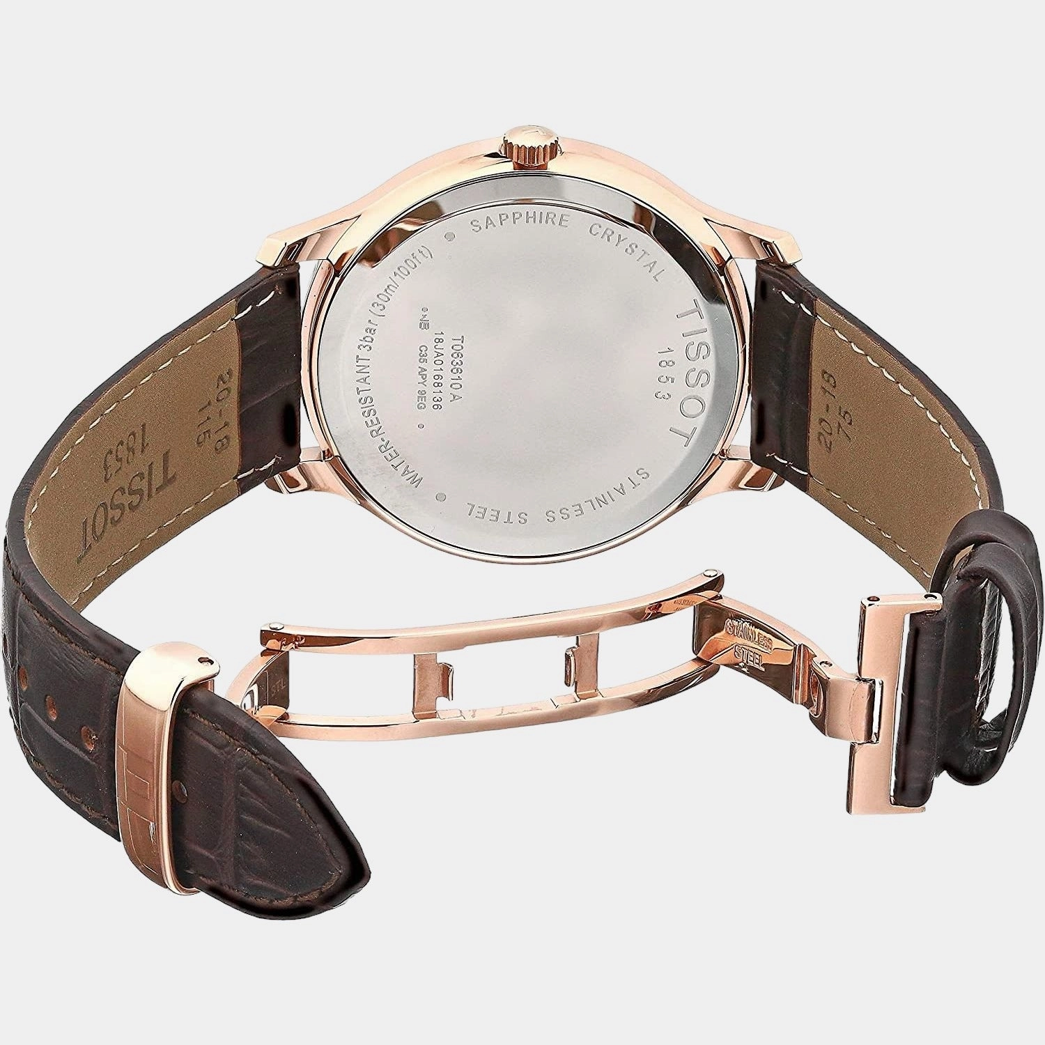 Tradition Men Analog Leather Watch T0636103604700