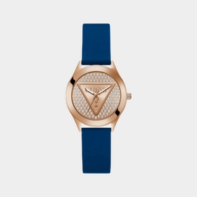 Trend Women Quartz Rose Gold Dial Analog Silicone Watch GW0745L4 women watches best women watches affordable women's watches branded women watches