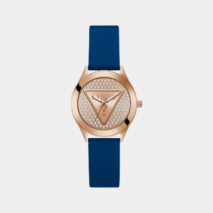 Trend Women Quartz Rose Gold Dial Analog Silicone Watch GW0745L4 women watches best women watches affordable women's watches branded women watches
