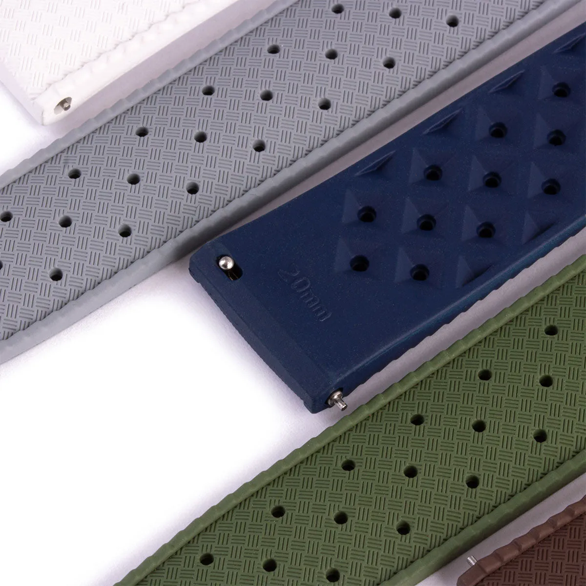 Tropic watch band - Rubber (black, blue, green, red...)
