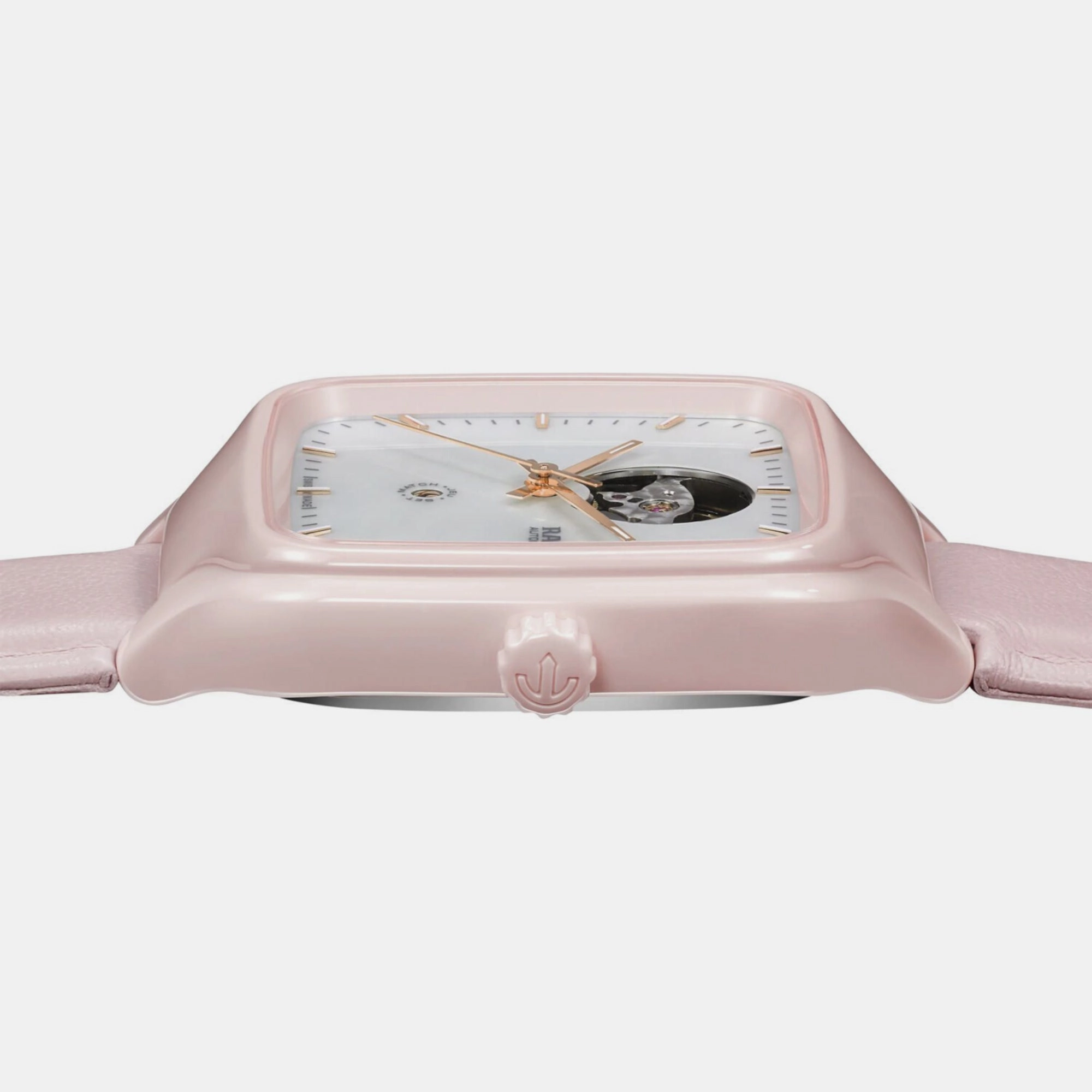 True Square Women's Pink Leather Watch R27123905