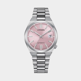 Tsuyosa Women Automatic Pink Dial Analog Stainless Steel Watch NJ0200-50Z women watches best women watches affordable women's watches branded women watches